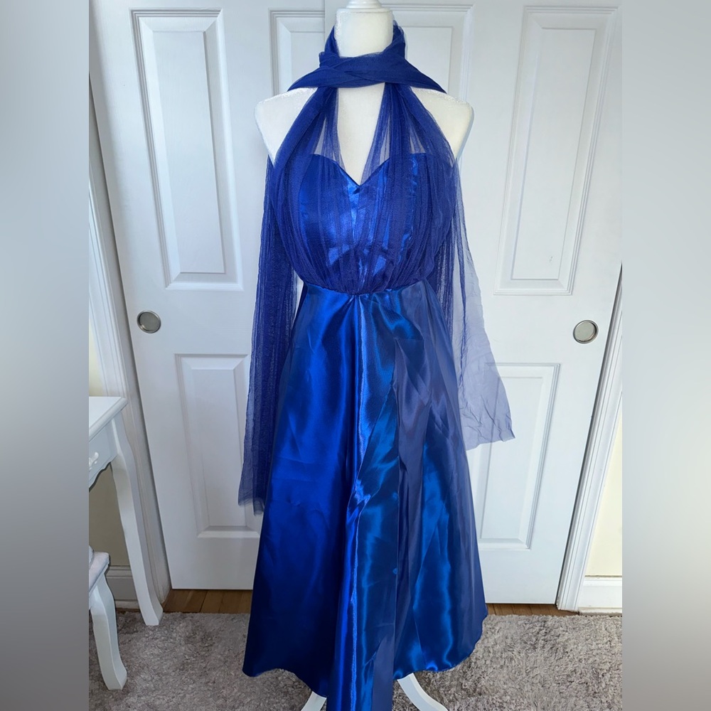 NWOT Royal Blue Gown